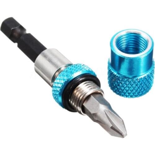 1/4 Inch Adjustable Screw Depth Bit Holder Magnetic Quick Release Screwdriver Drywall Hex Bit Detachable Connecting Rod Tools