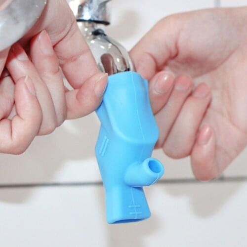 Silicone Water Faucet Tap Sink Extender for Kids Bathroom Hand Washing AA