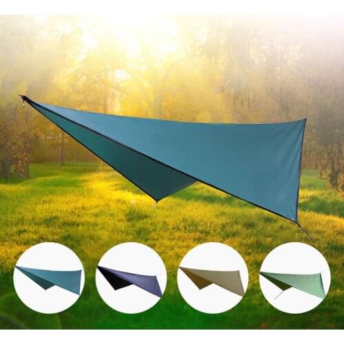 360*290cm Waterproof Tarp Tent Shade Camping Hammock Wterproof UV Garden Awning Beach Tent Camping Canopy Yard Sails Sun-Shelter