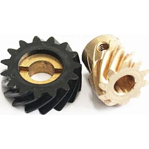 0.8M 10T 15T staggered Helical gear set 1:1.5 Transmission ratio 45 degrees 90° transmission gear