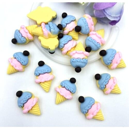 10pcs Resin Mini Unicorn /Cake Flat back Cabochons for DIY Hair Bow Center Scrapbooking Embellishments Phone Decoration B94
