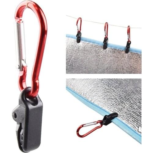 5/10/20Pcs Crocodile Clip Awning Clamp Tarp Clips Snap Hangers Tent Camping Survival Tighten Tool Tent Accessory Outdoor Tool