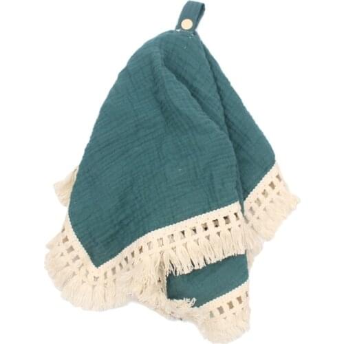 Baby Soother Appease Towel Tassel Cotton Gauze Bib Infants Comfort Sleeping Nursing Cuddling Blanket Toys