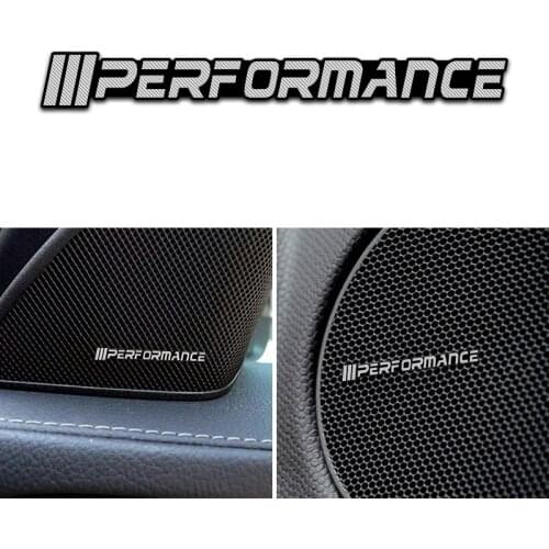 4pcs car audio decorate 3D Aluminum Badge Emblem Sticker For M Power Performance BMW M 1 3 4 5 6 7E Z X M3 M5 M6 Accessories