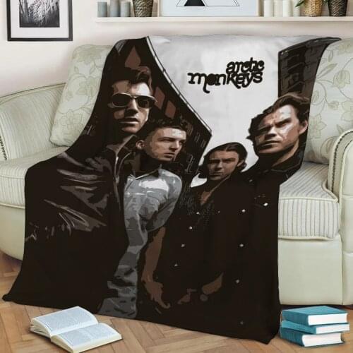 Arctic Monkeys Cover 3D Print Plush Blanket Throw On Sofa Home Decor Soft Warmth Washable Nap Blanket Dropshipping