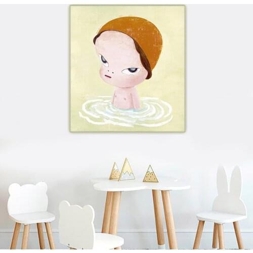 Citon Yoshitomo Nara《Yr. Childhood》Canvas Oil Painting Artwork Poster Picture Background Wall Decor Home Living room Decoration