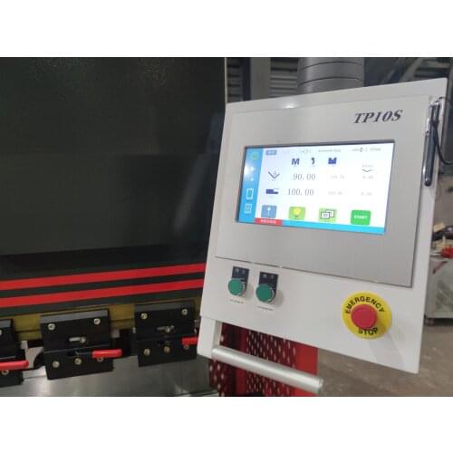 30t 100t 125t hydraulic press brake TP10S control panel Servo-Electric Sheet steel pipe