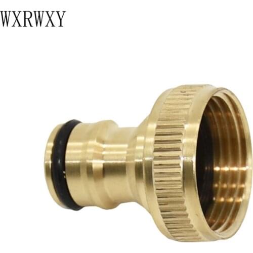 Wxrwxy Brass 3/4 female connector Brass quick connector 3/4 female threaded the faucet adapter Water gun adapter 10 pcs