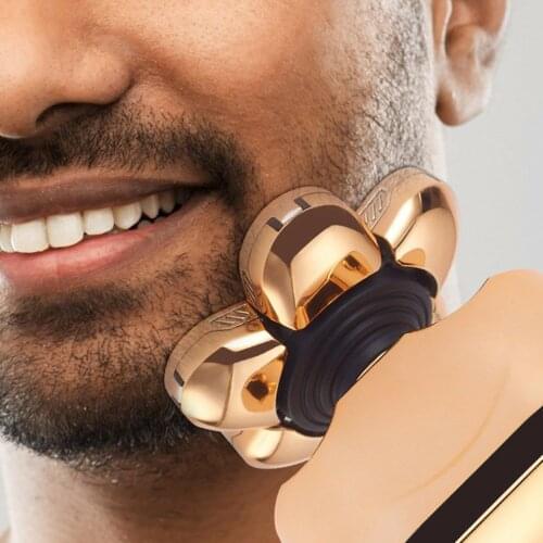 Digital Display 6-blade Hair Clipper Rechargeable Six-in-one Set Charging Mode Waterproof LED Display