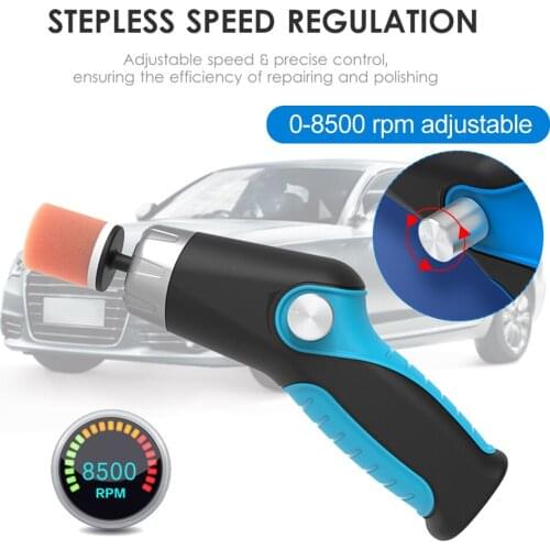 Mini Polishing Machine 60W Car Electric Polisher Cleaning and Polishing Waxing Machine Automobile Surface Scratch Repair Tool