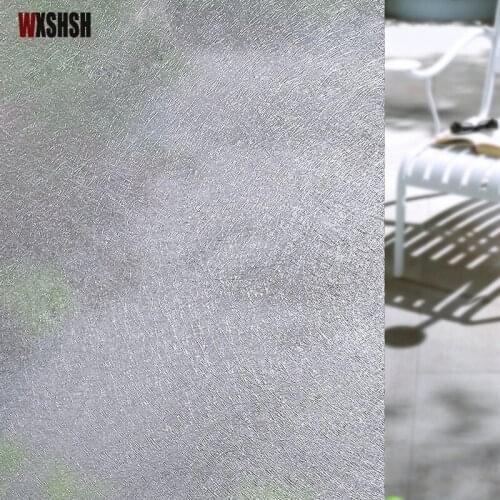 Line Pattern Window Film Static Cling Frosted Home Decor Privacy Protection Water-Proof Glass Foil For Window Door Table Cabinet