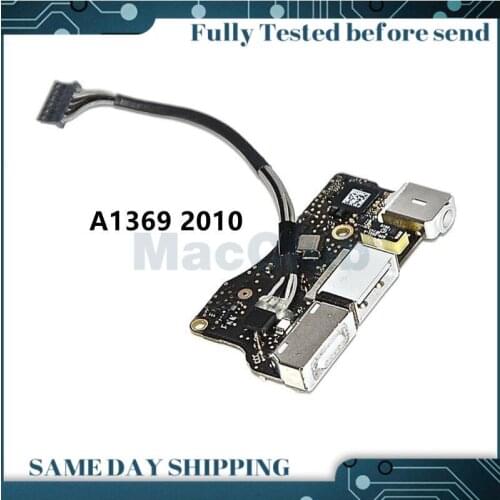 I/O Audio USB MagSafe Board For MacBook Air 13" A1369 2010 EMC 2392 820-2861-A MagSafe DC JACK BOARD