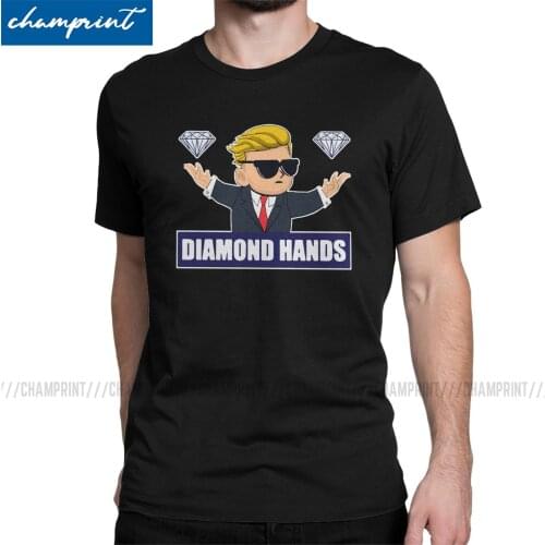 Reddit Wallstreetbets WSB Diamond Hands Day Trader Stock Market Options Mens T Shirt Bitcoin Cryptocurrency Btc Fashion Tees