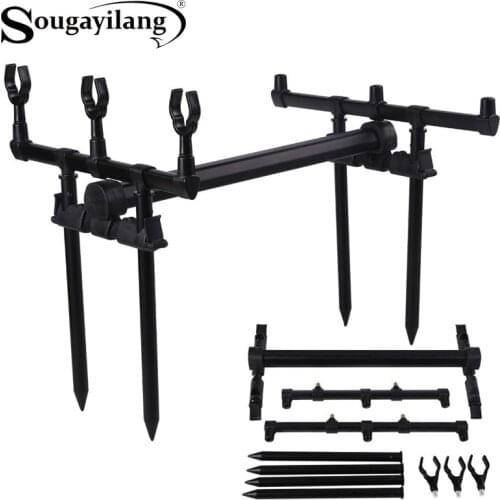 Sougayilang Adjustable Retractable Carp Fishing Rod Pod Stand Holder Fishing Pole Pod Stand Fishing Tackle Pesca De Accessory