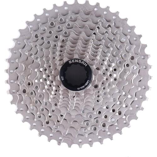 SENSAH 11 SPEED 11-42T MTB Bicycle Cassette Bike Freewheel Steel Silver Color