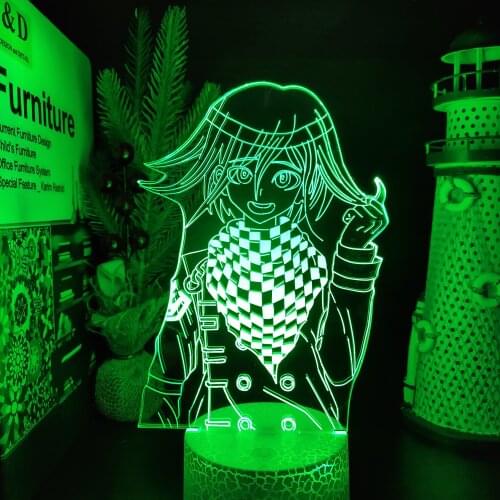 Danganronpa Kokichi Oma Anime LED Lamp 3D USB Anime Night Light Bedroom Decor Kids Table Lamp Home Decoration Lampara Manga Gift