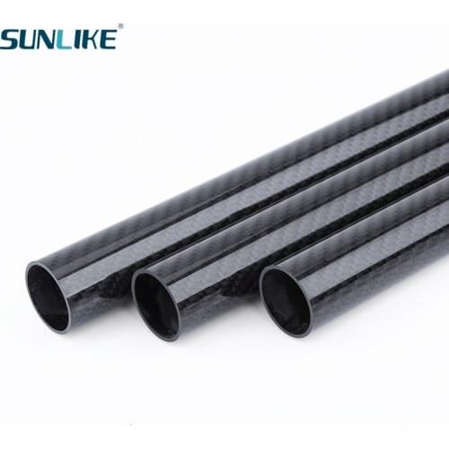 3 PCS Length 330MM Carbon Fiber Tube Pipe 33CM Diameter 10mm 12mm 13mm 14mm 15mm for RC Model Airplane Drone Accessories