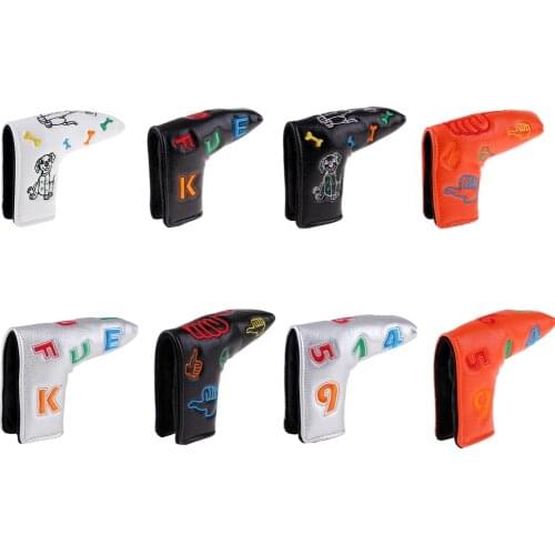 Universal Waterproof PU Leather Golf Blade Putter Head Cover Protector for Golf Accessories