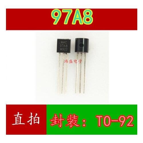 10pcs MAC97A8 0.6A 600V TO-92