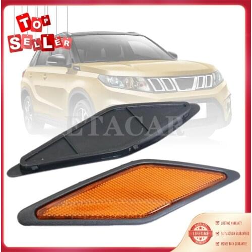 2pc Front Fender Reflector Light Lamp Trim MR495068 MR495067 Fits For Mitsubishi Pajero Montero 2000 2001 2002 2003