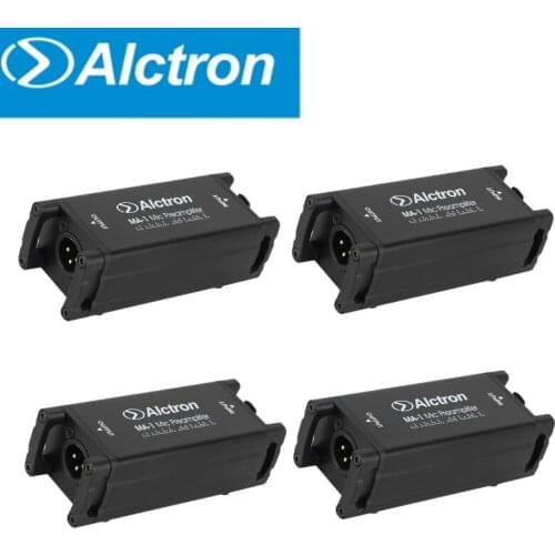 4pcs/lot ALCTRON MA-1 signal channel mic preamplifier for dynamic mic and passive ribbon microphone