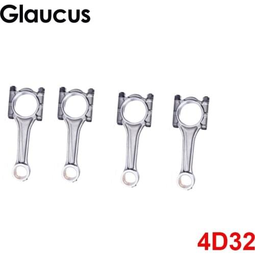 4pcs 4D32 engine connecting rod conrod con rod for Mitsubishi Fuso CANTER Truck and Bus Corporation 3567cc 3.6L ME012250