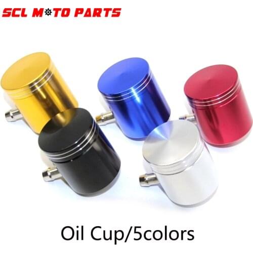 ALconstar- Motorcycle Fluid Oil Reservoir Front Brake Clutch Tank Cylinder Oil Cup Racing CNC Universal For Kawasaki Yamaha
