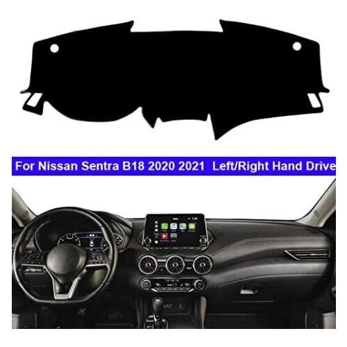 Autonemaker for Nissan Sentra B18 2020 2021 Accessories Anti Slip Dashboard Carpet Dashboard Cover Dash Cover Sun Cover Pad 1PCS