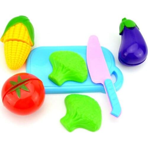 Children Pretend Role Play House Toy Cutting Fruit Plastic Vegetables Food Kitchen Baby Classic Kids Educational Toys