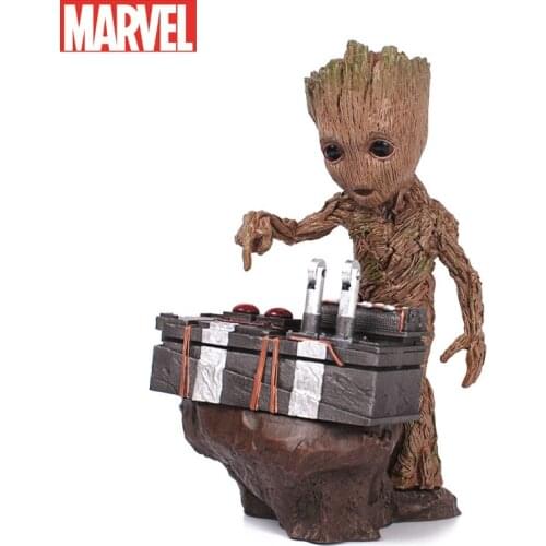 15cm Marvel Avengers Groot Resin Model by Bomb Scene Guardians of the Galaxy 2 Little Tree People Baby Figure Toys for youth