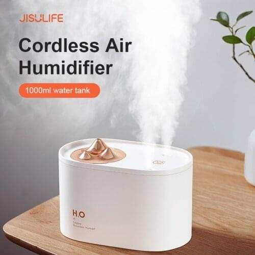 JISULIFE Humidifier Diffuser 3600mAh Wireless Air Humidifier Humificador Portable Moisturizing Diffuser Nawilzacz Powietrza