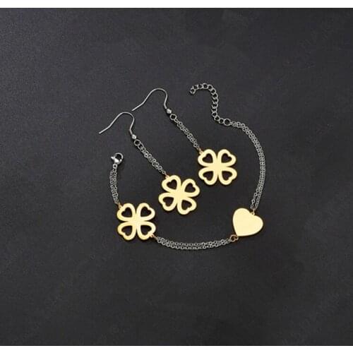 Circle Round Honey Gift jewelry jewelry set, fashion jewelry set Earring Bracelet Beauty Women BTE169-S