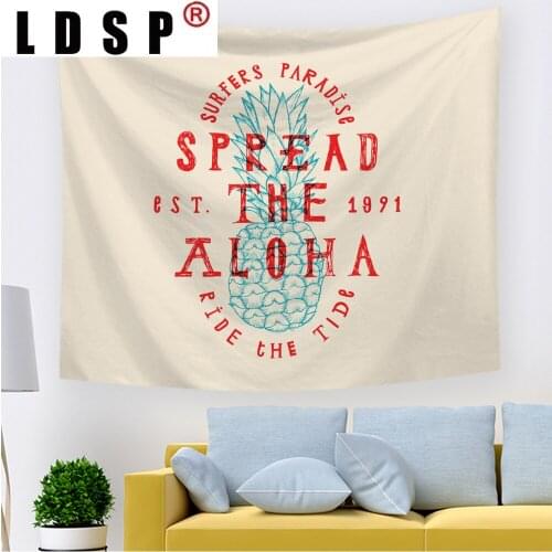 LDSP Pineapple Abstract Tapestry Wall Hanging Carpet Beach Towel Background Cloth Blanket Yoga Mats Art Bedroom Dorm Home Decor
