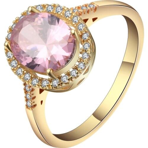 New Fashion Micro Pave Cubic Zirconia Beaded Finger Ring Gold Color Bijoux Wedding Bands Party Cocktail Ring For Women Hot Bague