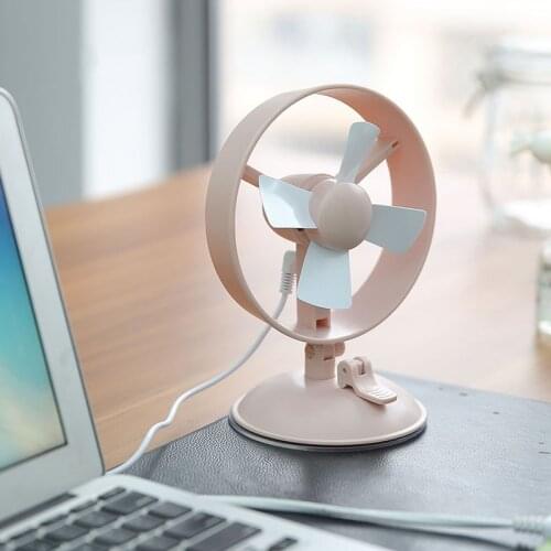 Mini Fan Office Bedroom USB Charging Desktop Sucker Small Fan Portable Lovely Outdoor Travel Air Cooler Home Cars Hair Dryer