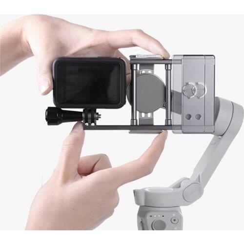 Handheld Mobile Gimbal Adapter Adjustable Switch Mount Adapter for OM 4/Osmo Mobile 3 Action Camera Accessories