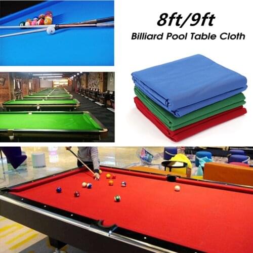 1Pc 8ft/9ft Professional Pool Table Cloth Solid Color English Billiard Cover Snooker Accessories