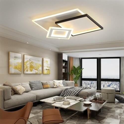 Modern Led Chandelier Lights For Living Room Bedroom Dimmable Remote Control acrylic lamp Luminaire Lustre Indoor Lamp Lighting