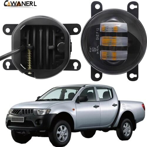 LED Fog Light Assembly For Mitsubishi L200 KB_T KA_T Pickup 2005-2012 Car Front Bumper Fog Lamp Daytime Running Light H11 12V