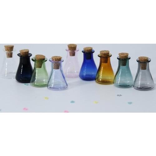 60%HOTDollhouse Vase Simulation Scenery Accessory Glass Pretend Play Mini Glass Vase for Entertainment