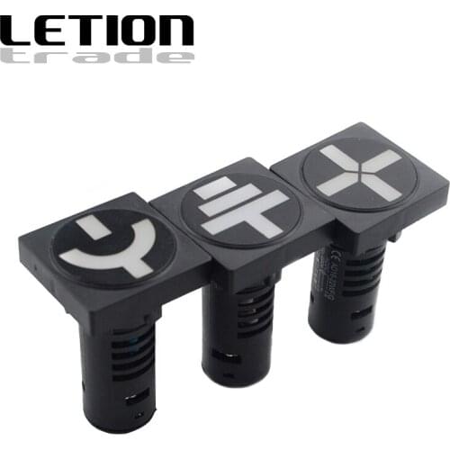 22mm breaker switch position round indicator lights signal lamp square Free Shipping AD16-22WF D/N/G 12V 24V 36V 48V 110V 220V