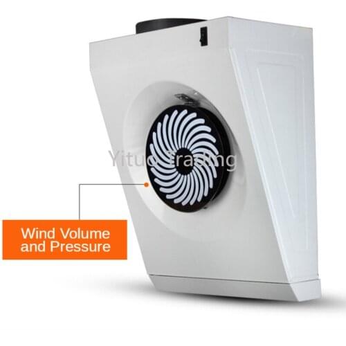 Mini Metal Cooker Air Vent Hood Side Suction Wall Range Hoods Exhausting Fan Small Apartment Kitchen Ventilator Extractor EF