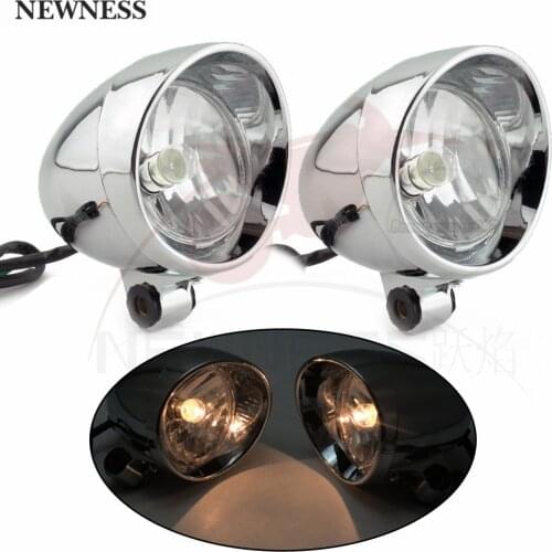 10W 12V Universal Motorcycle Headlights Motorbike Retro Bullet Fog Light Auxiliary Light Fit for Motorcycle Motorbike