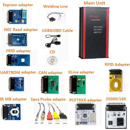2021 Hot Sale 2019 Iprog Pro 11 Adapter Full Newest V84 Iprog+ Prog Support IMMO+Mileage Correction+Airbag Reset Till Year
