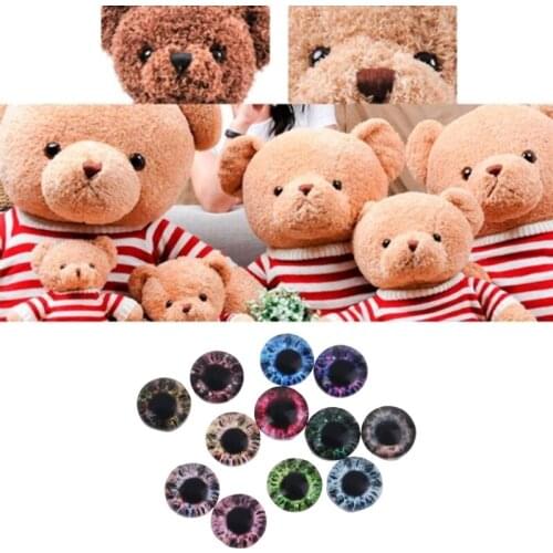 20pcs Glass Doll Eyes DIY Crafts Eyeballs for Dinosaur Animals Eye Accessories Jewelry Making Handmade 8/12/18mm