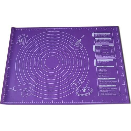 60x45cm Large Silicone Mat Non-stick Kneading Dough Pastry Rolling Mat Baking Pads Kitchen Tools Pizza Cake Sheet Accessories