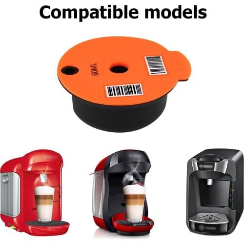 180/60ML Coffee Capsules Cup 1PC Kitchen Accessories Filter Baskets Pod Seal Gadgets Crema Maker Tools Reusable Coffee Pod