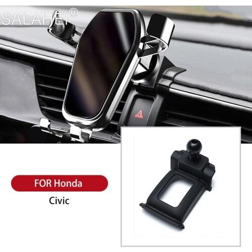 GPS Adjustable Car Phone Holder For Honda Civic 10th Gen 2016 2017 2018 2019 Car Air Vent Mobile Phone Mount Stand Accessories