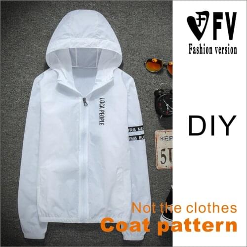 Pattern making womens short outdoor sunscreen clothes jacket pattern 1:1 clothing cutting structure drawing BWT-68