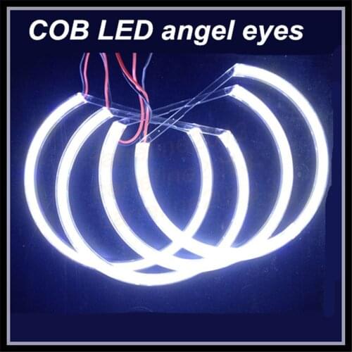 4x131mm led cob angel eyes for BMW E46 E36 E38 E39 projector white COB halo ring headlights for BMW car styling led angel eyes